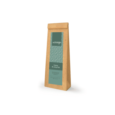 Sachet de 100g d'infusion naturelle Calme & Volup'thé aux plantes relaxantes mélisse, bruyère, menthe et camomille