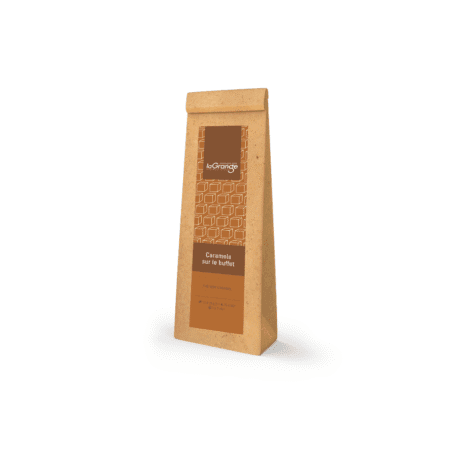 Sachet de 100g de thé vert aromatisé au caramel - Caramel sur le Buffet