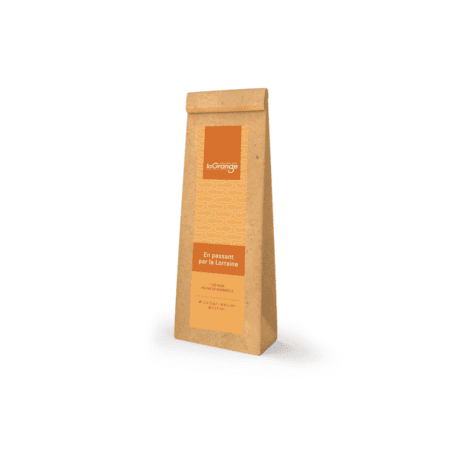 Sachet de thé noir aromatisé "En passant par la Lorraine" 100g – Saveurs fruitées et gourmandes