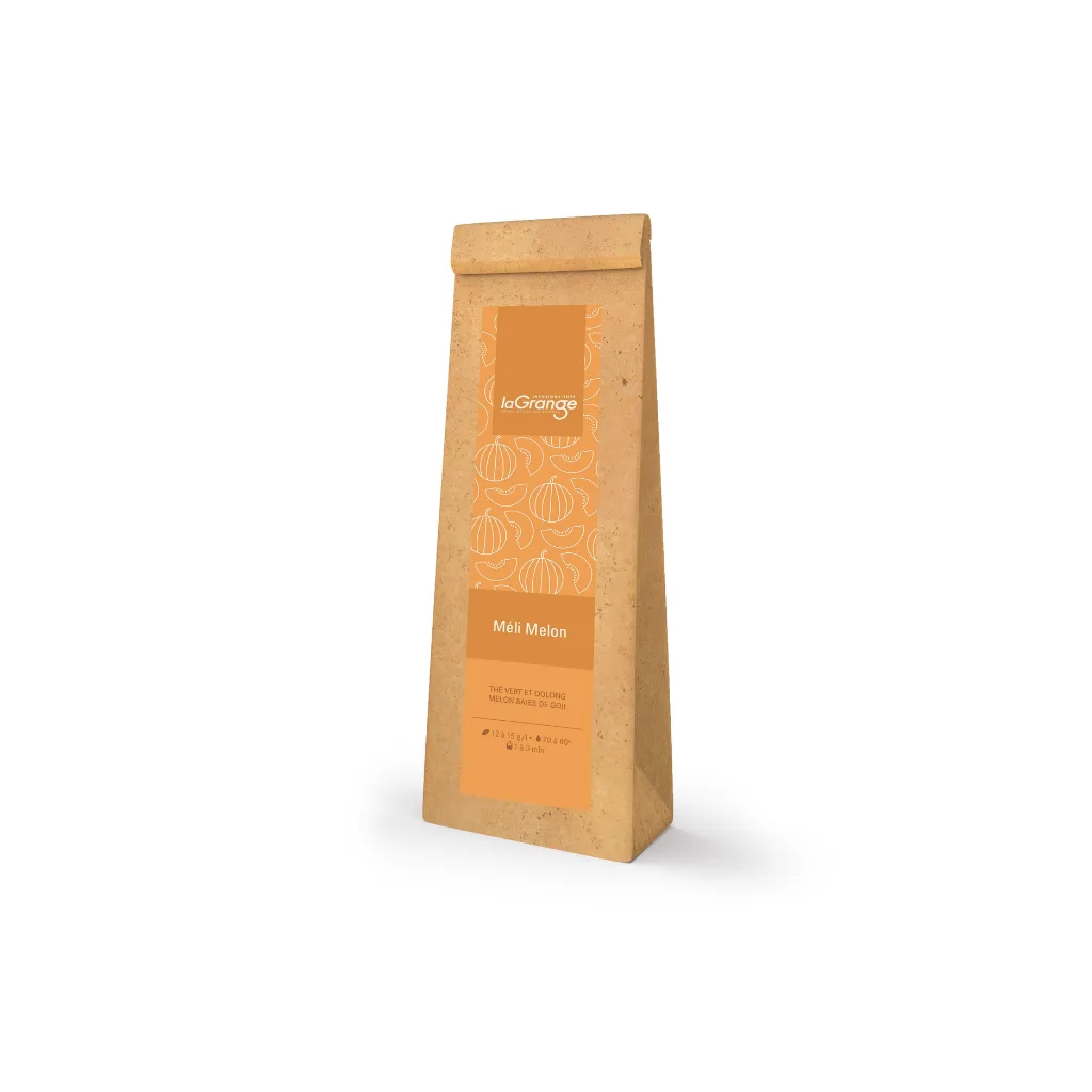 Thé vert aromatisé au melon et baies de goji « Méli Melon » 100g Maison Lagrange
