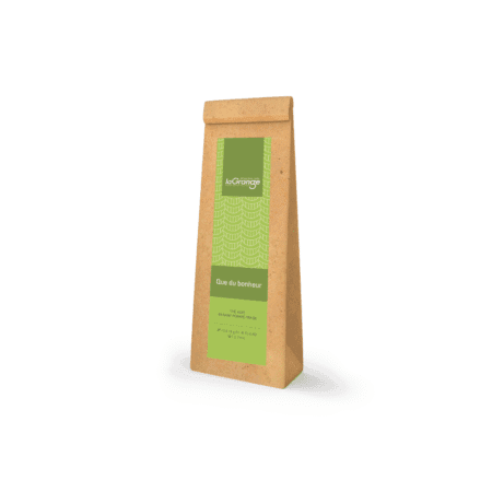Sachet de thé vert aromatisé à la banane, pomme et fraise – 100g de fraîcheur fruitée