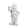 Nain Fuck Argenté – Statue humoristique en résine