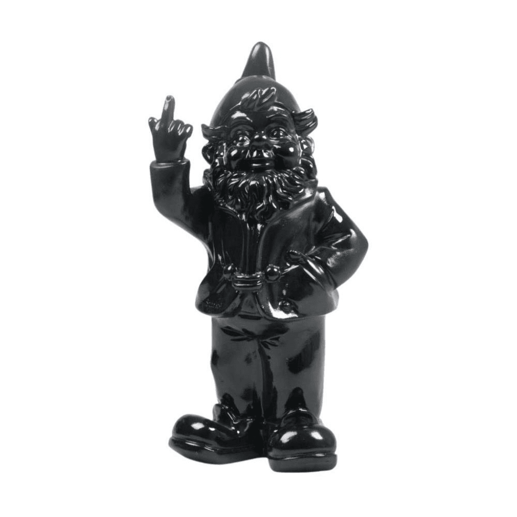 Nain Fuck Noir – Statue humoristique en résine