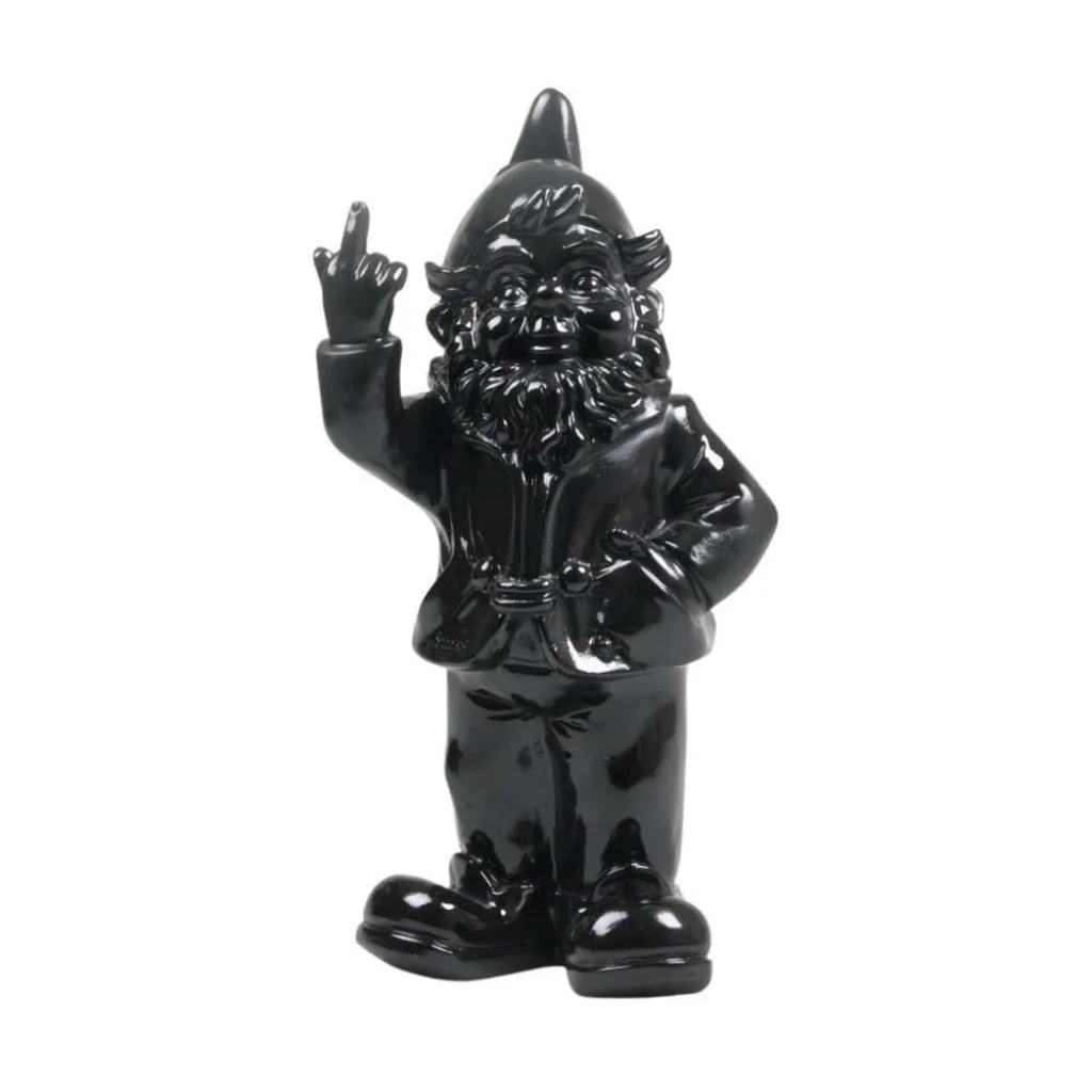 Nain Fuck Noir – Statue humoristique en résine