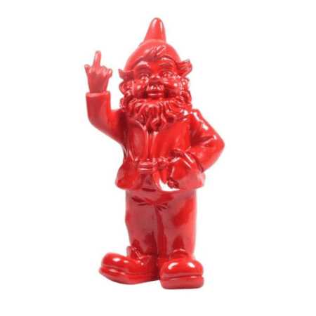 Nain Fuck Rouge – Statue humoristique en résine