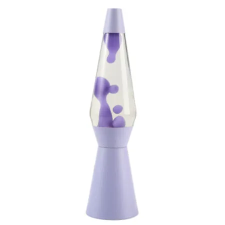 Lampe à lave violet pastel en mouvement