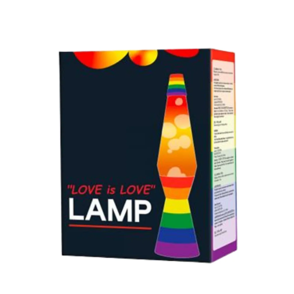 Lampe décorative Love is Love avec mouvements colorés