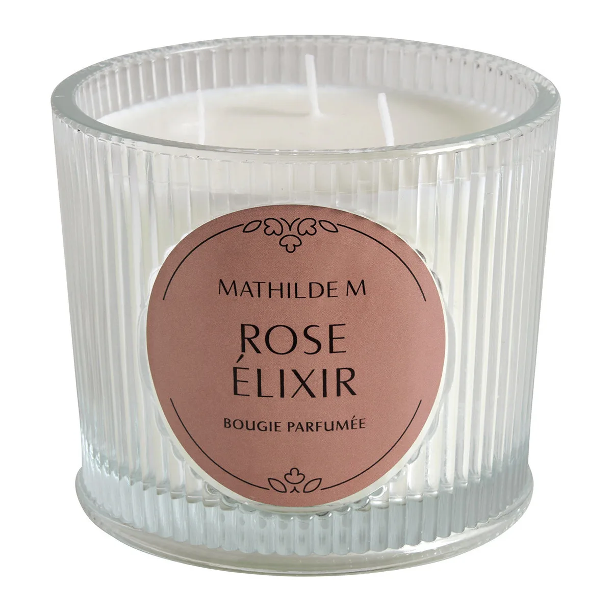 Bougie 400g parfum Rose Élixir, longue durée