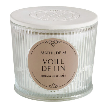 Bougie 400g parfum Voile de Lin, cire parfumée