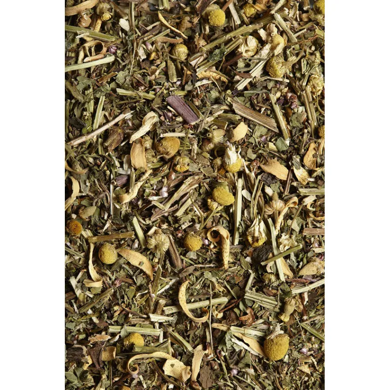 Infusion Mélisse, Menthe, Camomille, Bruyère - "Calme et Volup'thé" - 100g – Image 2