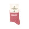 Chaussettes rose humour inscription "Connasse" pour femme - Accessoire tendance et décalé