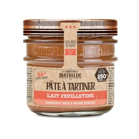 Pâte à Tartiner Lait Feuilletine 250 g – Le Comptoir de Mathilde