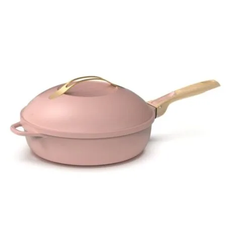 Fabuleuse Poele Cookut Rose Pivoine – 8-en-1, 24 & 28 cm