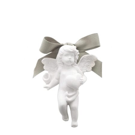 Plâtre parfumé en forme d'ange Mathilde M – senteur Poudre de Riz, un petit ange déco qui libère des arômes doux et poudrés pour un intérieur chic et raffiné.