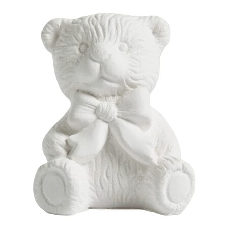 Plâtre parfumé en forme d'ours en peluche avec la senteur douce et câline de Nounours de Mathilde M. Un parfum réconfortant et tendre qui vous enveloppe comme un câlin.