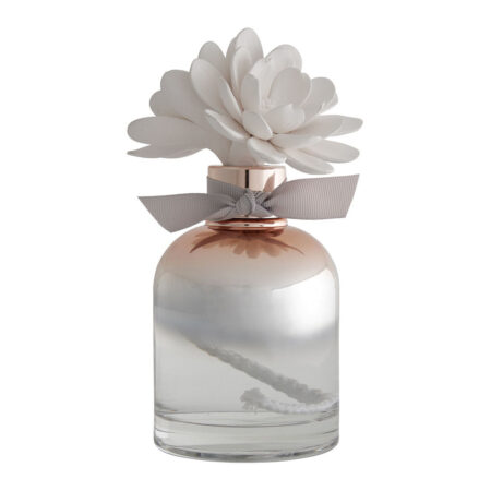 Diffuseur "Valse" avec plâtre fleur parfumé fonctionnant par capillarité