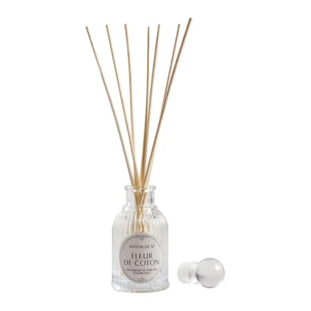 Diffuseur à bâtonnets 30 ml parfum fleur de coton