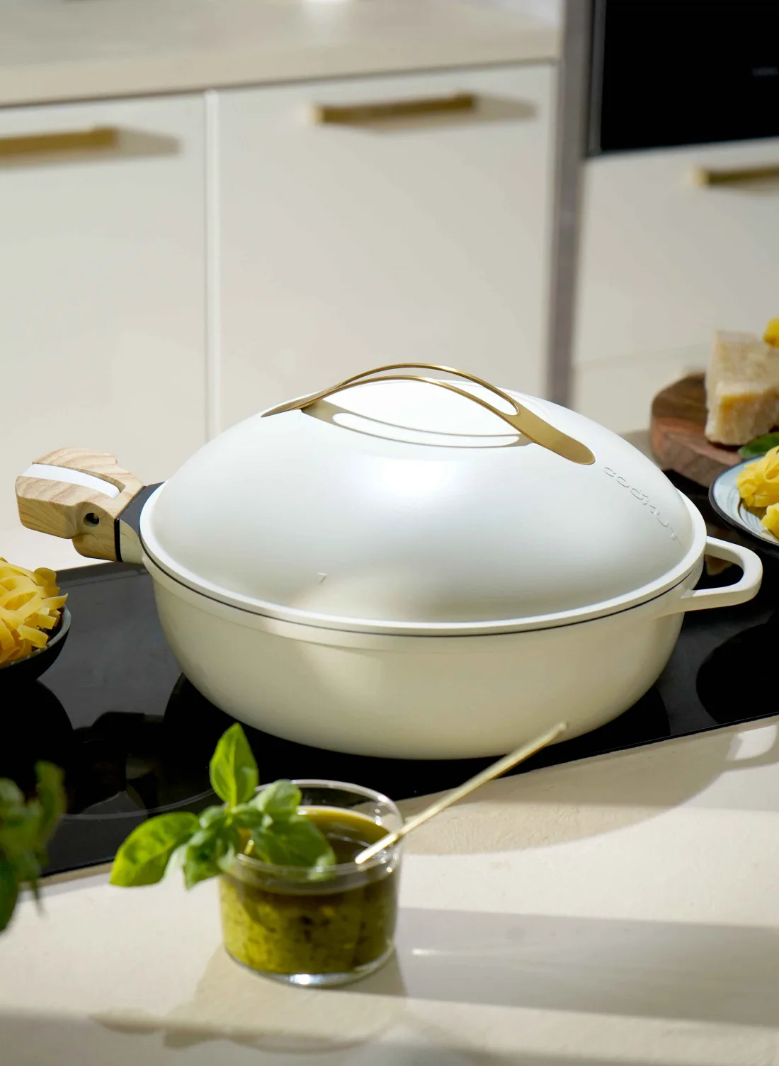 Fabuleuse Poele Cookut blanc meringue – 8-en-1, 24 & 28 cm – Image 4