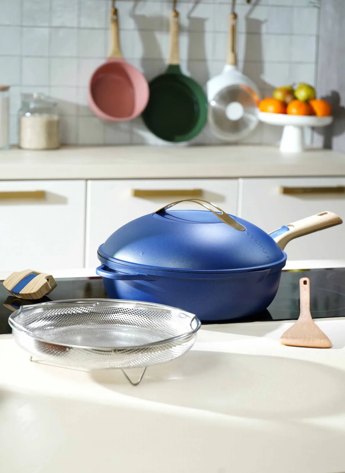 Fabuleuse Poêle de Cookut bleu saphir – 8-en-1, 24 & 28 cm – Image 3