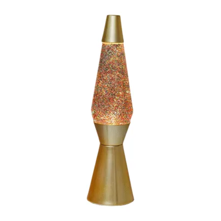 Lampe décorative à paillettes gold en mouvement