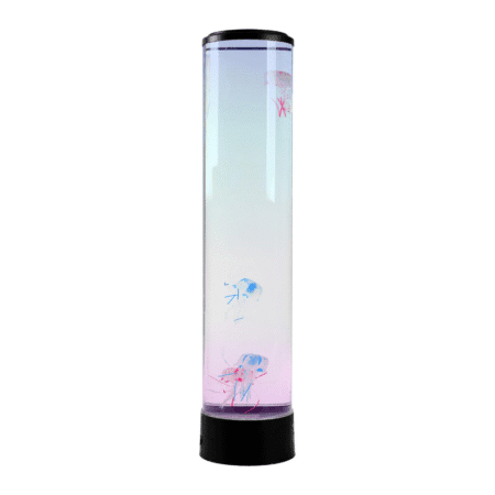 Lampe méduse de 70 cm avec méduses en mouvement dans l’eau