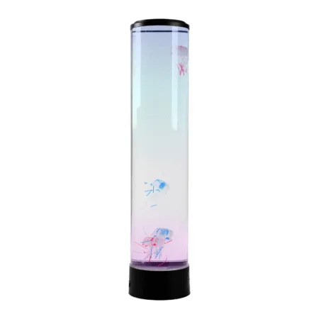 Lampe méduse de 70 cm avec méduses en mouvement dans l’eau