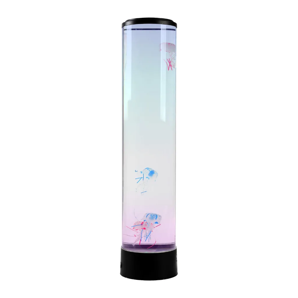 Lampe méduse de 70 cm avec méduses en mouvement dans l’eau