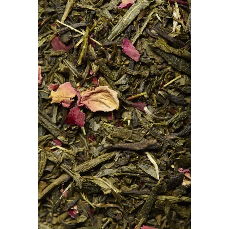Thé Vert et Blanc Rose Litchi – « Le Ying et le Yang » – 100g – Image 2