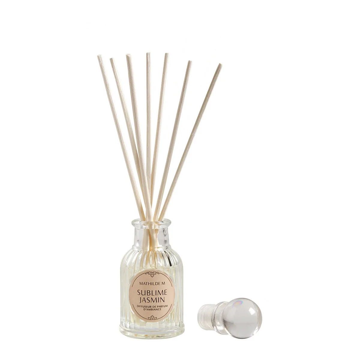 Diffuseur parfum Jasmin 30ml Mathilde M – flacon élégant