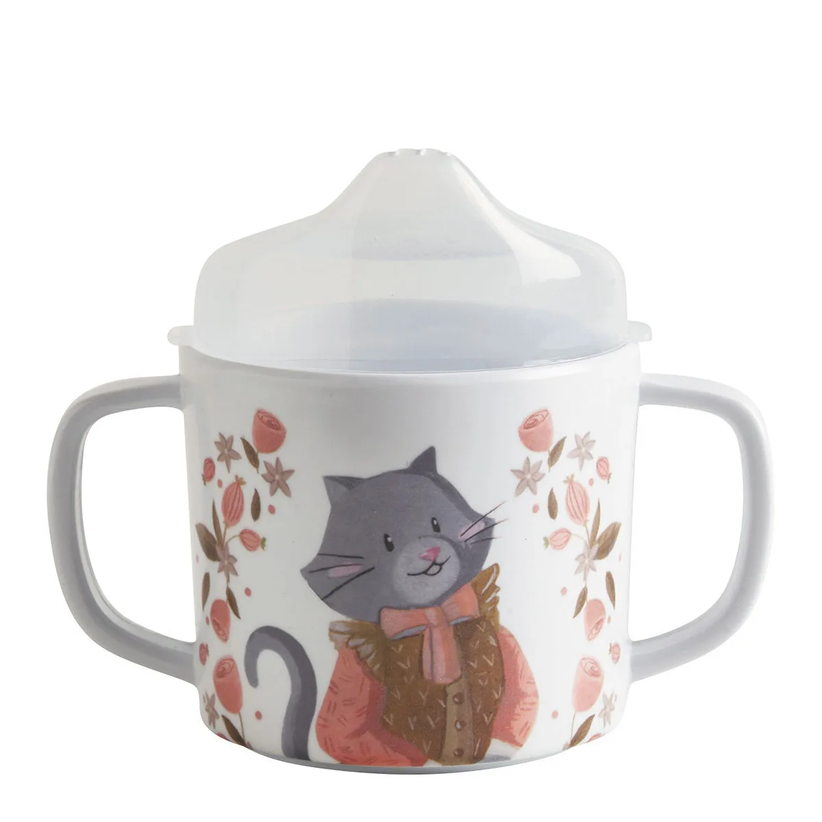 Coffret Repas Petit Chat Mathilde M – Vaisselle Bébé Mélamine – Image 4