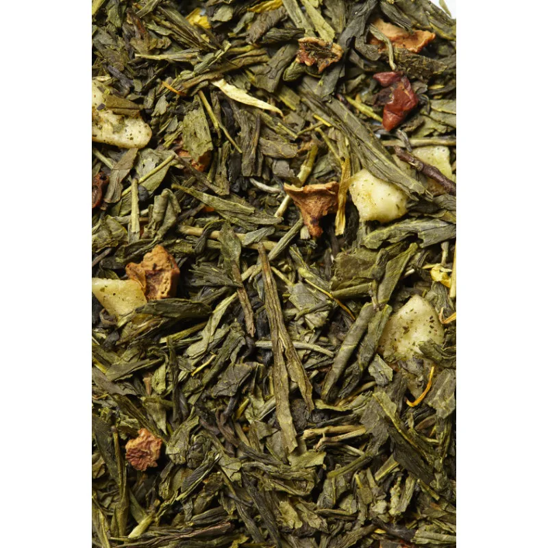 Thé Vert Banane Pomme Fraise "Que du Bonheur" - sachet de 100g – Image 2