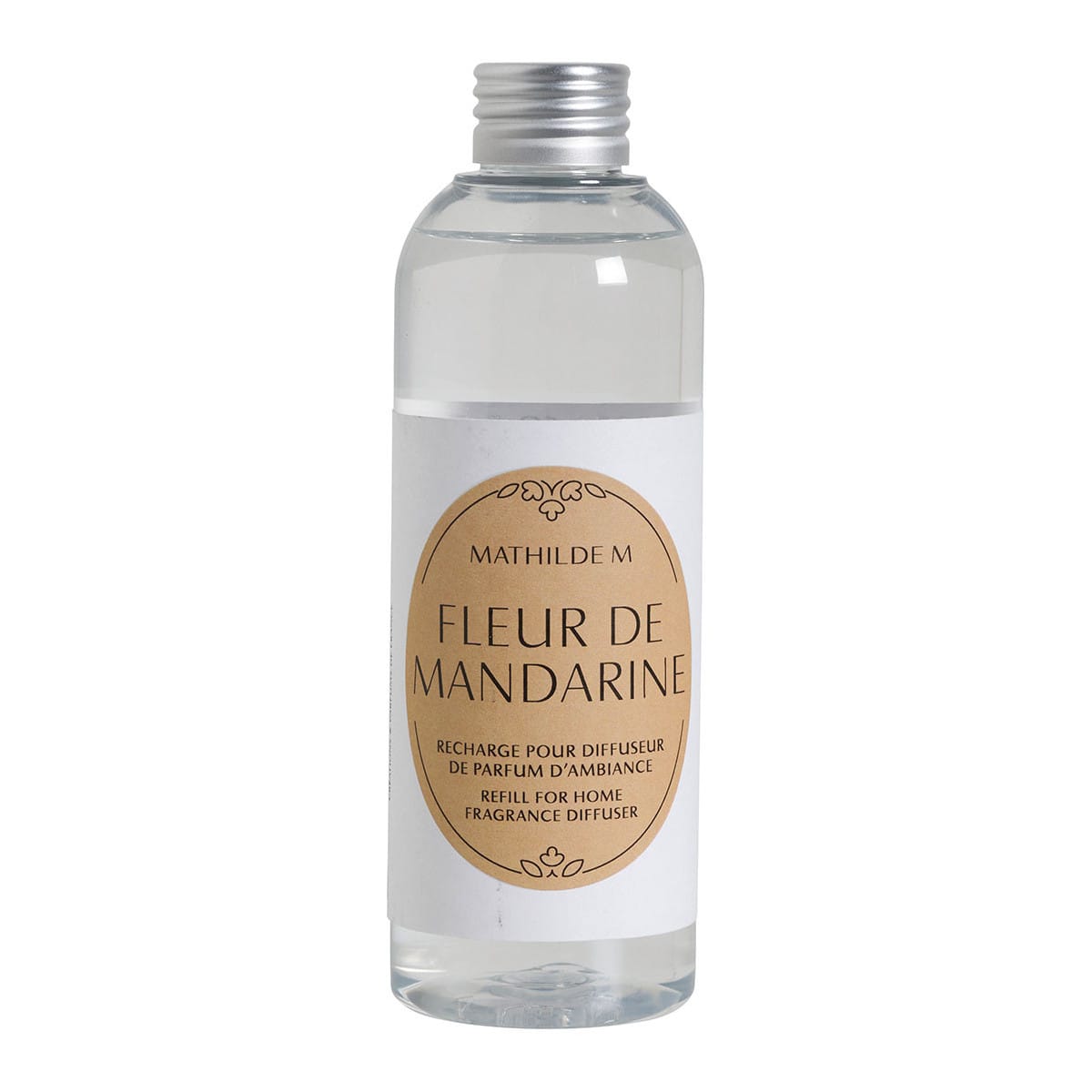 Flacon de recharge 200ml Mathilde M parfum Fleur de Mandarine pour diffuseur dâambiance, Ă©lĂ©gant et raffinĂ©