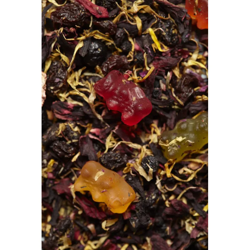 Infusion Bonbons Hibiscus Fruits Rouges – « SI t'ES SAGE… » – 100g – Image 2
