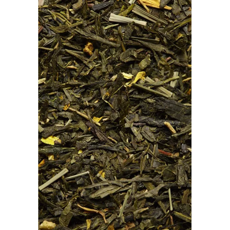 Thé Vert Ginseng Citron Tournesol – « Thé de la Chance » - 100g – Image 2
