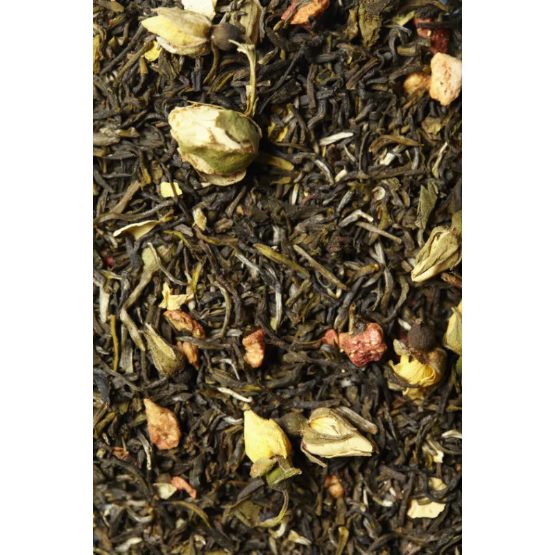 Thé Vert Fraise & Rose - La Rose de Ronsard - 100g – Image 2