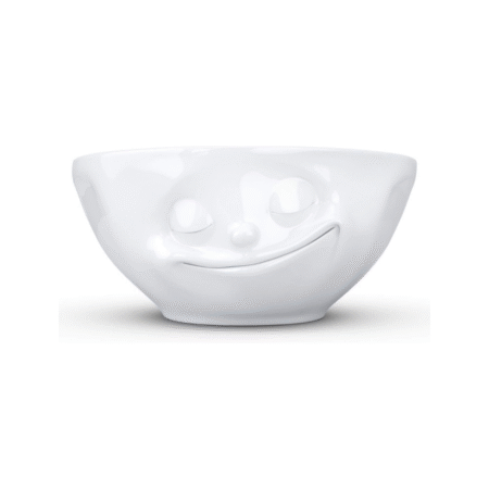 Bol 350 ml avec expression contente, vue de face