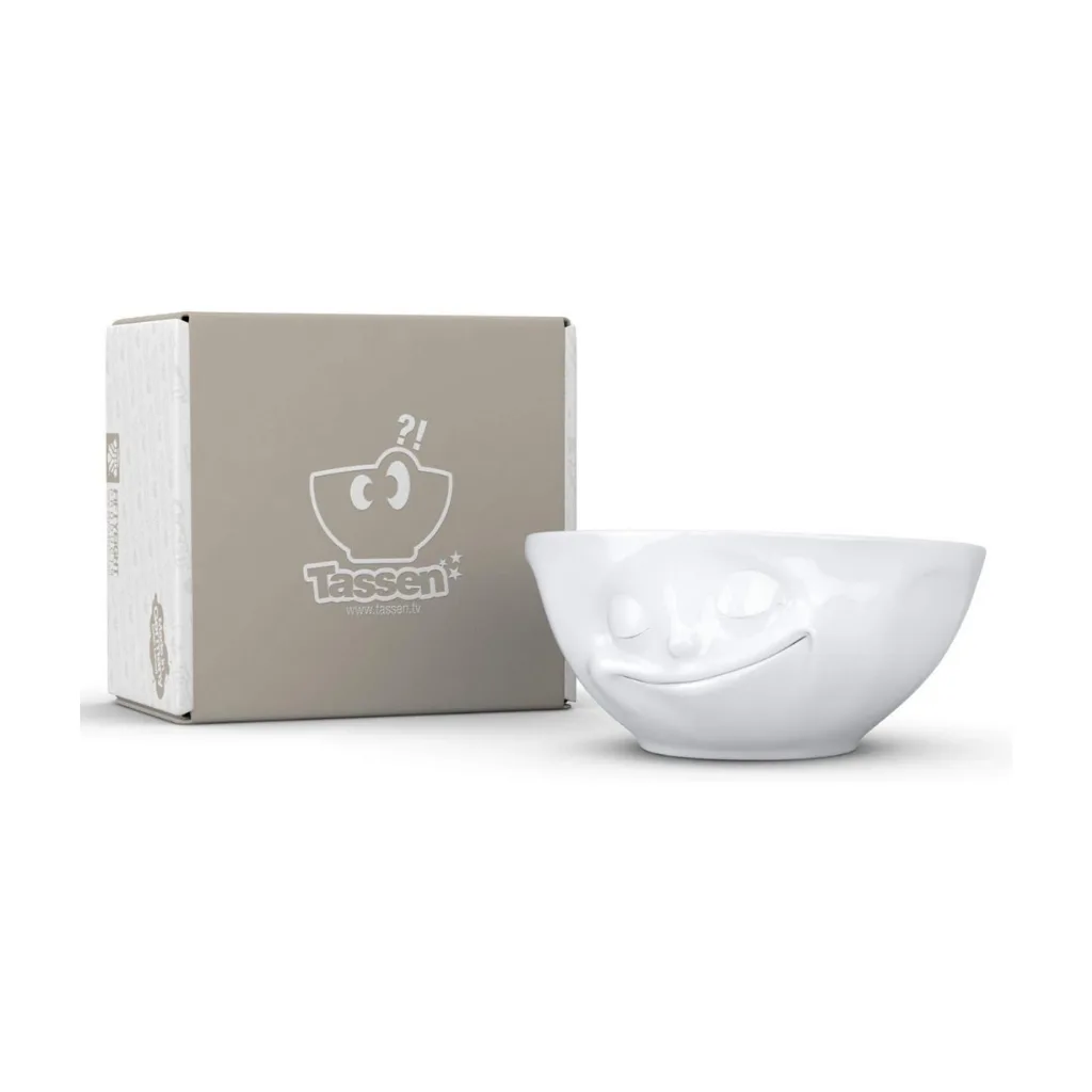 Bol 350 ml vu du dessus avec expression joyeuse
