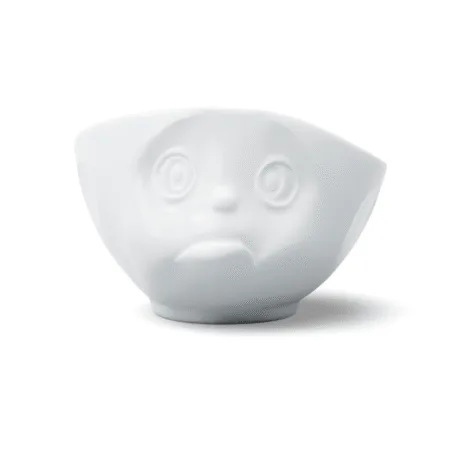 Bol "Oh s’il te plaît" vide avec une expression de demande