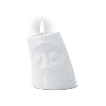 Bougeoir en céramique avec une expression de calme et de douceur.