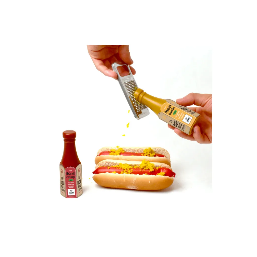 Bouteille de moutarde à râper OCNI 355G – épice parfaite pour ajouter du pep à toutes tes créations culinaires