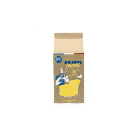 Kit complet de fabrication maison de beurre, coffret Beurre Lovers Radis et Capucine