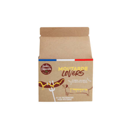 Kit de fabrication de moutarde maison, coffret Moutarde Lovers Radis et Capucine