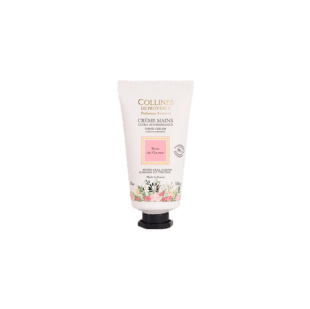 Crème mains Rose de Grasse 30ml – Colline de Provence, soin nourrissant et parfumé à la rose pour des mains douces, hydratées et délicatement fleuries.