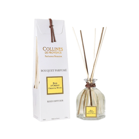 Diffuseur 100ml Colline de Provence Bois d’Orient avec tiges en bois