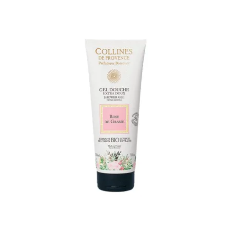 Gel douche Rose de Grasse 200ml – Colline de Provence, soin lavant délicat aux notes florales raffinées pour une peau douce, fraîche et subtilement parfumée.