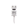Horloge murale blanche Kit-Cat Klock avec yeux mobiles et queue articulée