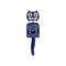 Horloge Kit-Cat Klock bleue avec yeux mobiles et queue articulée