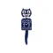 Horloge Kit-Cat Klock bleue avec yeux mobiles et queue articulée