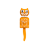 Horloge murale orange Kit-Cat Klock avec yeux mobiles et queue oscillante