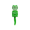 Horloge murale verte Kit-Cat Klock modèle classique avec yeux mobiles et queue oscillante